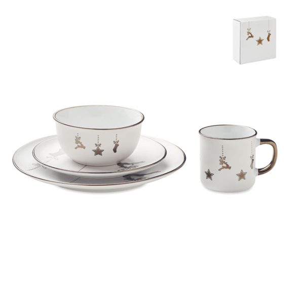 ERAMIK. Geschirr-Set 4-teilig