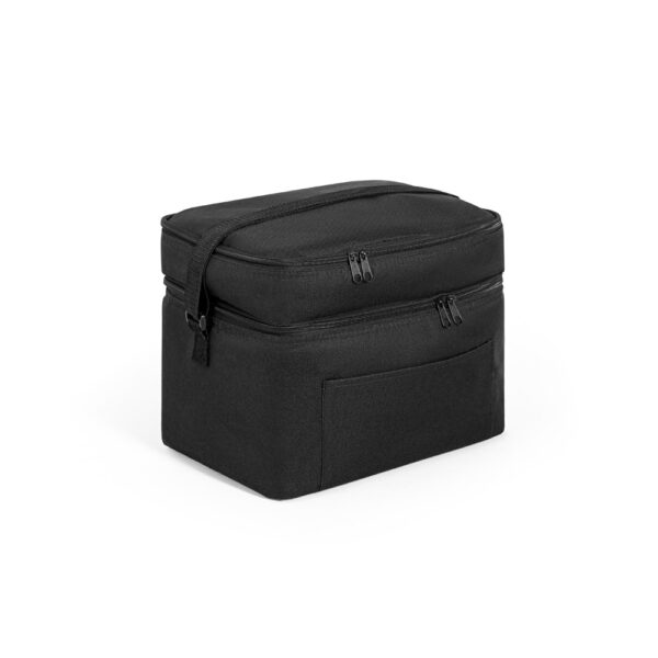 CANCUN LARGE. Kühltasche aus 600D, recyceltem Polyester, mit verstellbarem Gurtband – Bild 4