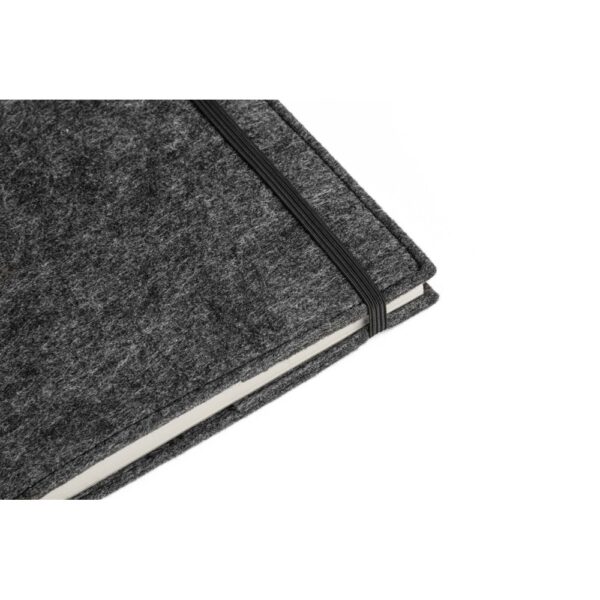 BALDWIN. A5 Notizblock mit Umschlag aus recyceltem Filz (100% rPET) und linierten Seiten aus 100 % Recyclingpapier – Bild 7