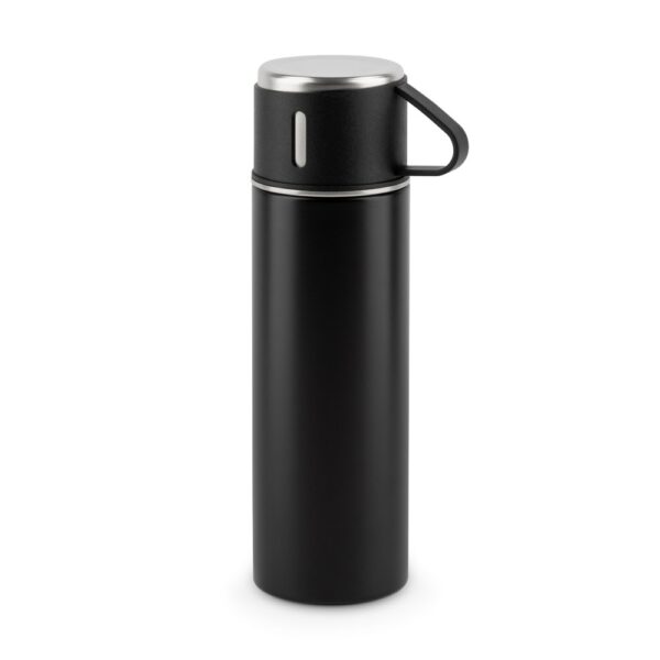 COMANECI. Doppelwandige Edelstahlflasche (90% recycelt) mit matter Oberfläche 490 ml – Bild 4