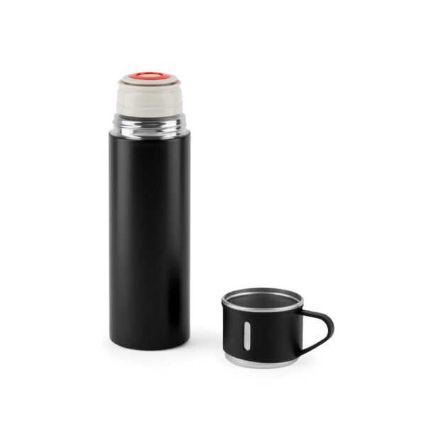 COMANECI. Doppelwandige Edelstahlflasche (90% recycelt) mit matter Oberfläche 490 ml – Bild 2
