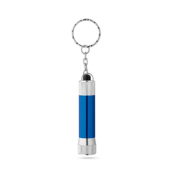 RE-LERGAN. Schlüsselanhänger aus Aluminium (92% recycelt) mit 3-Licht-LED-Taschenlampe – Bild 11