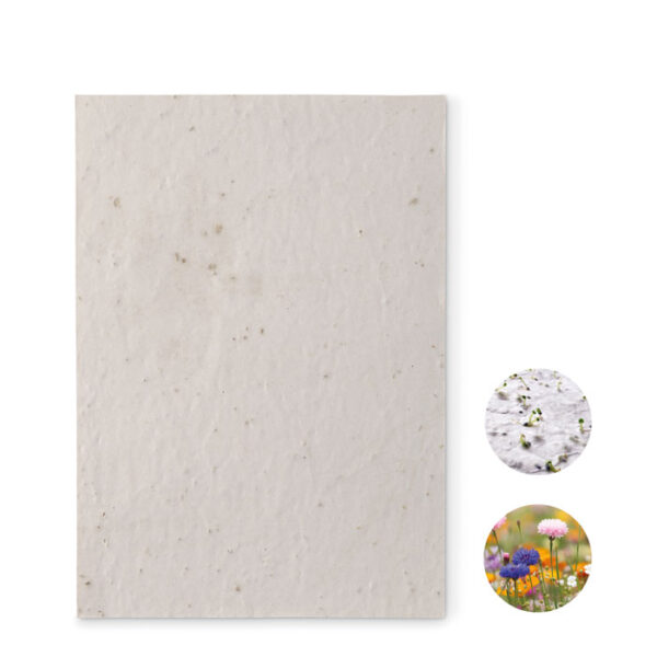 ASIDE. Recyceltes Papier im DIN A5 Format mit Wildblumensamen