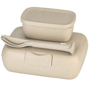 KOZIOL CANDY READY. Lunchbox-Set + Besteck-Set