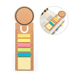 SAWYER. Büroset 3-in-1- aus 100 % Recyclingpapier mit runder Oberseite und schwarzem Aufdruck rundum